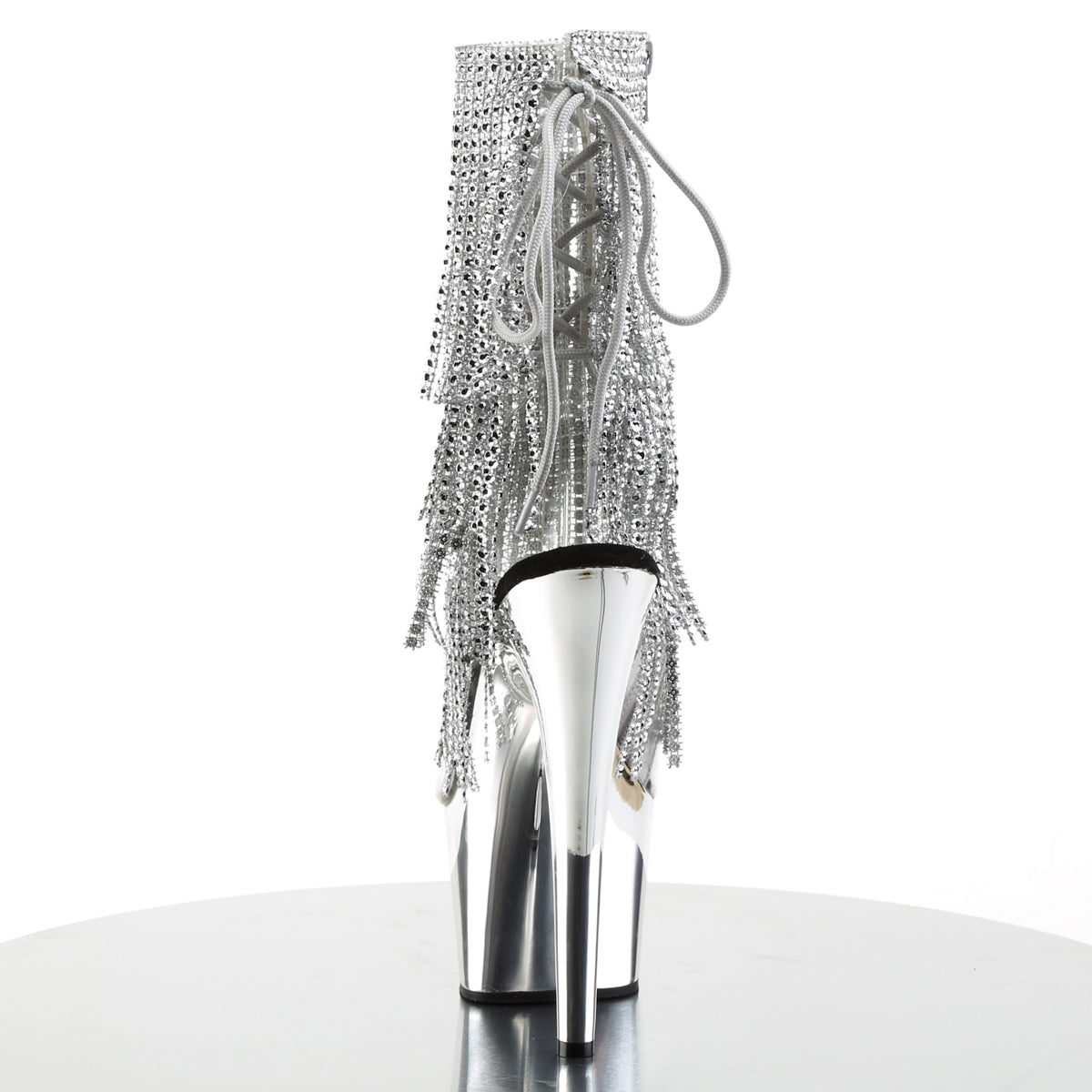 Pleaser Bottines pour femmes ADORE-1017RSF CLR-SLV / SLV Chrome