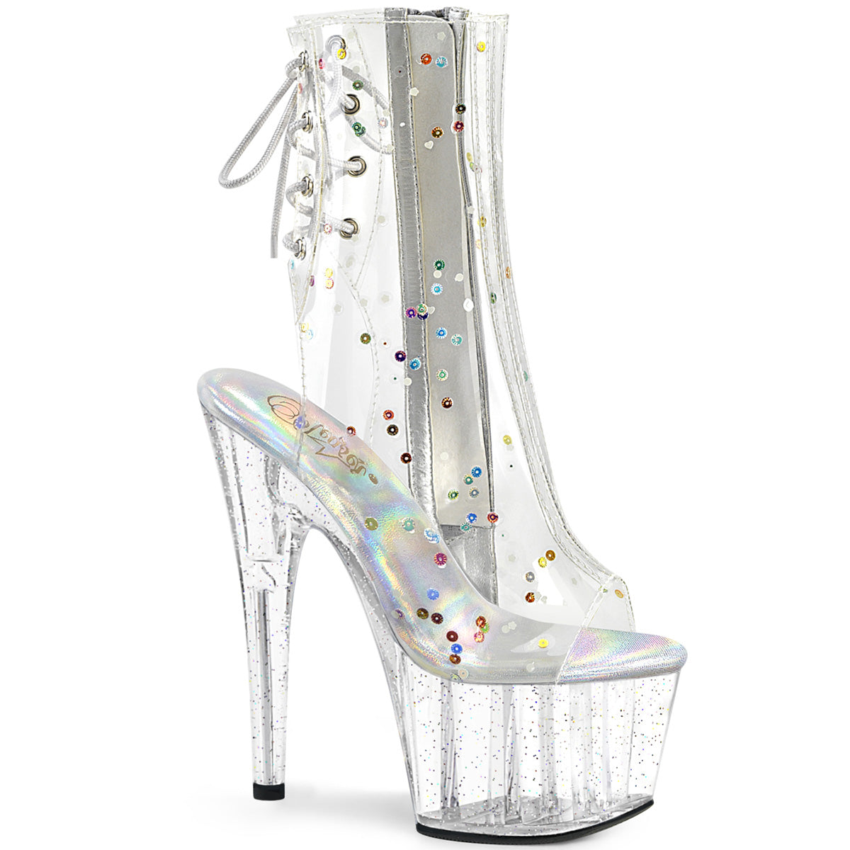 Pleaser Ankle Boots ADORE-1018C-2 Clr TPU/Clr