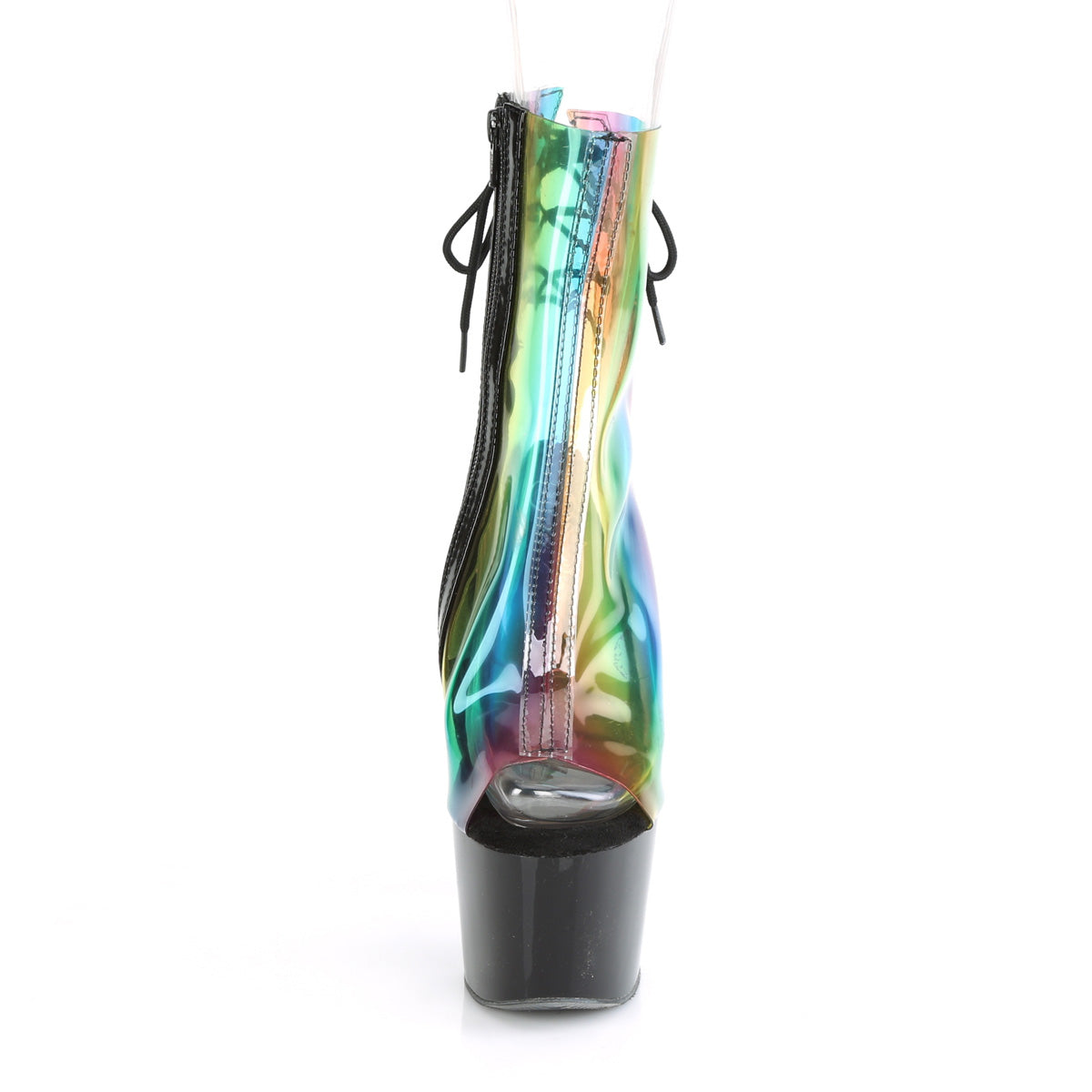 Pleaser Bottines pour femmes ADORE-1018C-RB Rainbow PVC / BLK