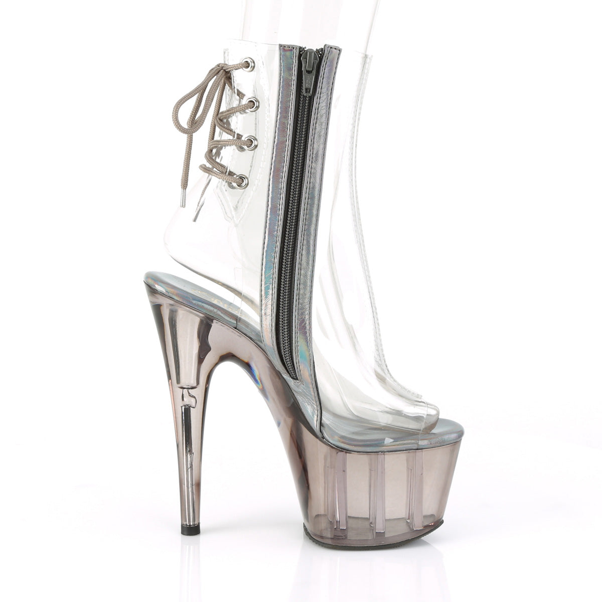 Pleaser Bottines pour femmes ADORE-1018ct CLR / fumée teinté