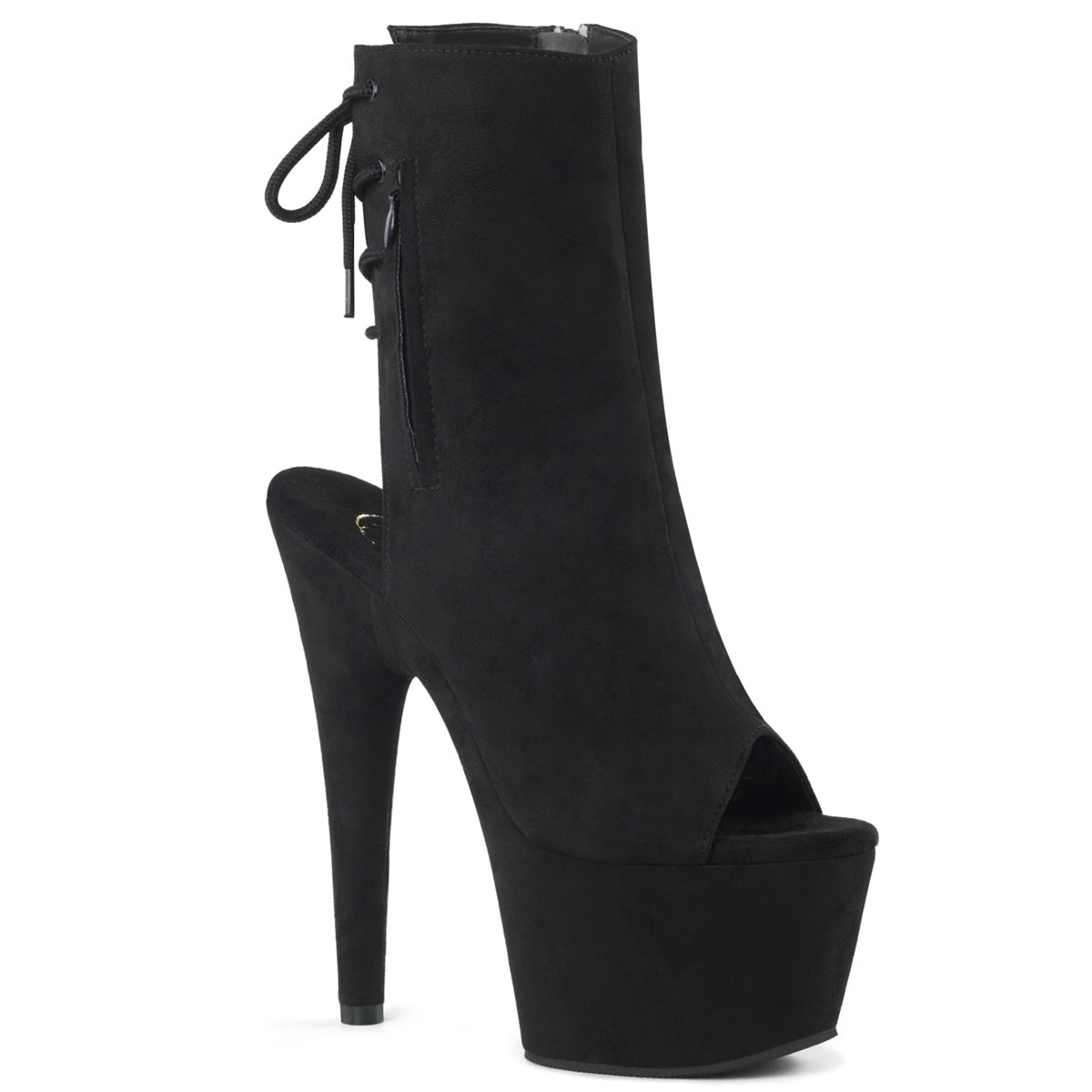Pleaser Bottines pour femmes ADORE-1018FS BLK FAUX SUDE / BLK SUDE