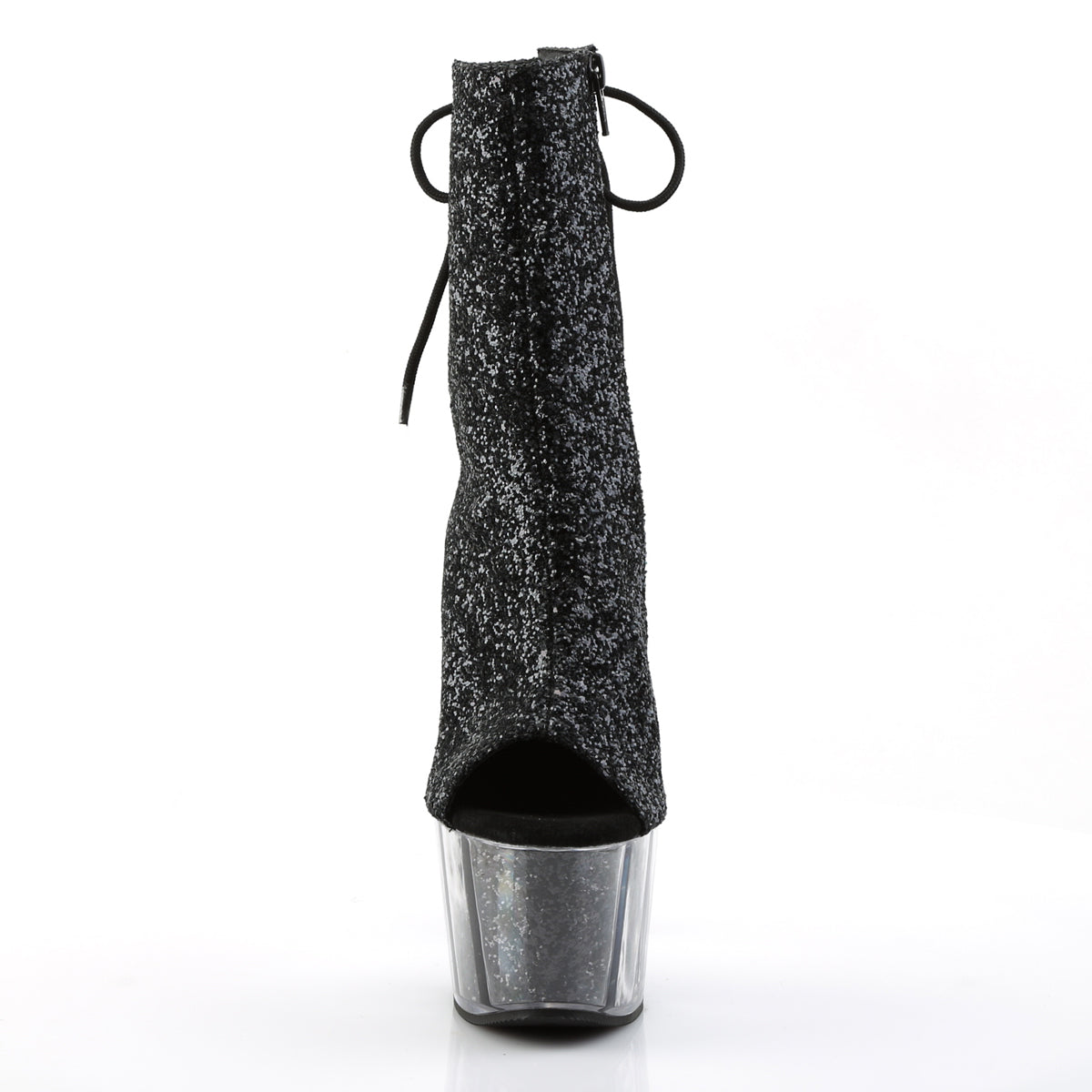 Pleaser Bottines pour femmes ADORE-1018g Blk Glitter / BLK Glitter