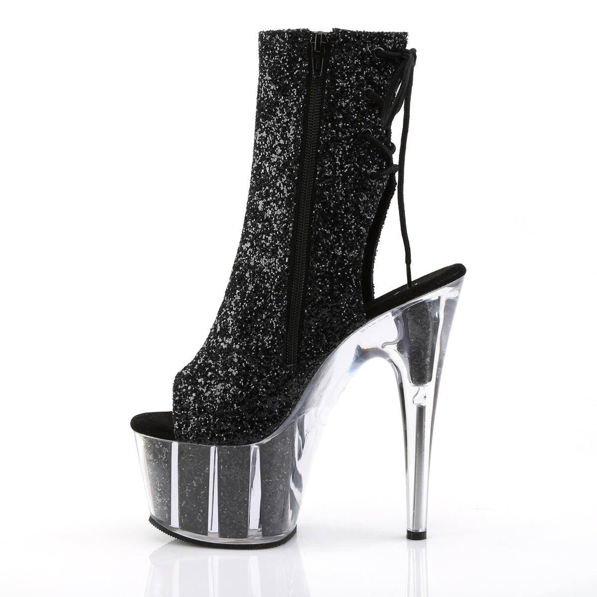 Pleaser Bottines pour femmes ADORE-1018g Blk Glitter / BLK Glitter