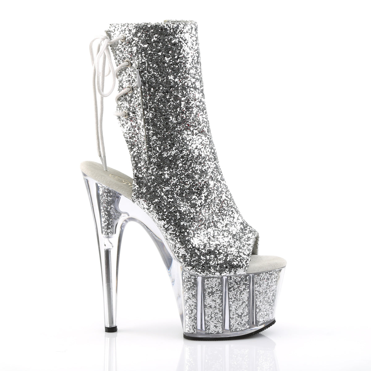 Pleaser Bottines pour femmes ADORE-1018g SLV Glitter / SLV Glitter