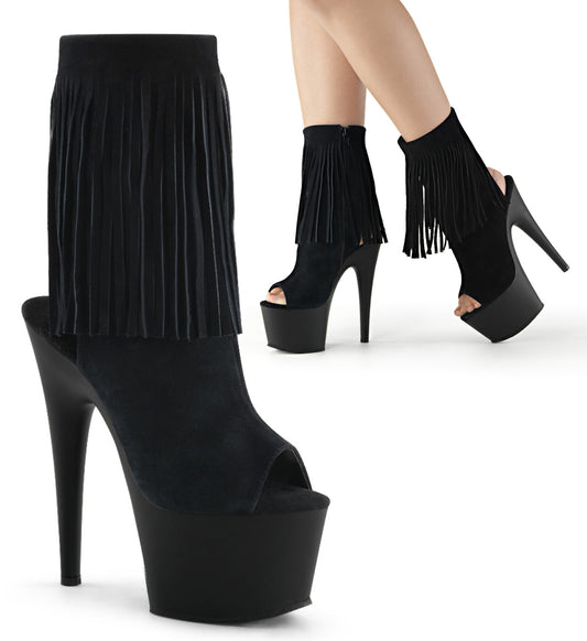 Pleaser Bottines pour femmes ADORE-1019 BLK SUDE / BLK MATTE