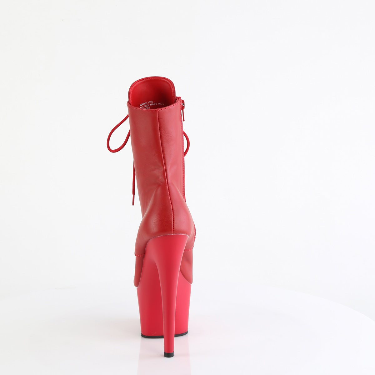 Pleaser ADORE-1020 Red Faux Leather / Red Matte