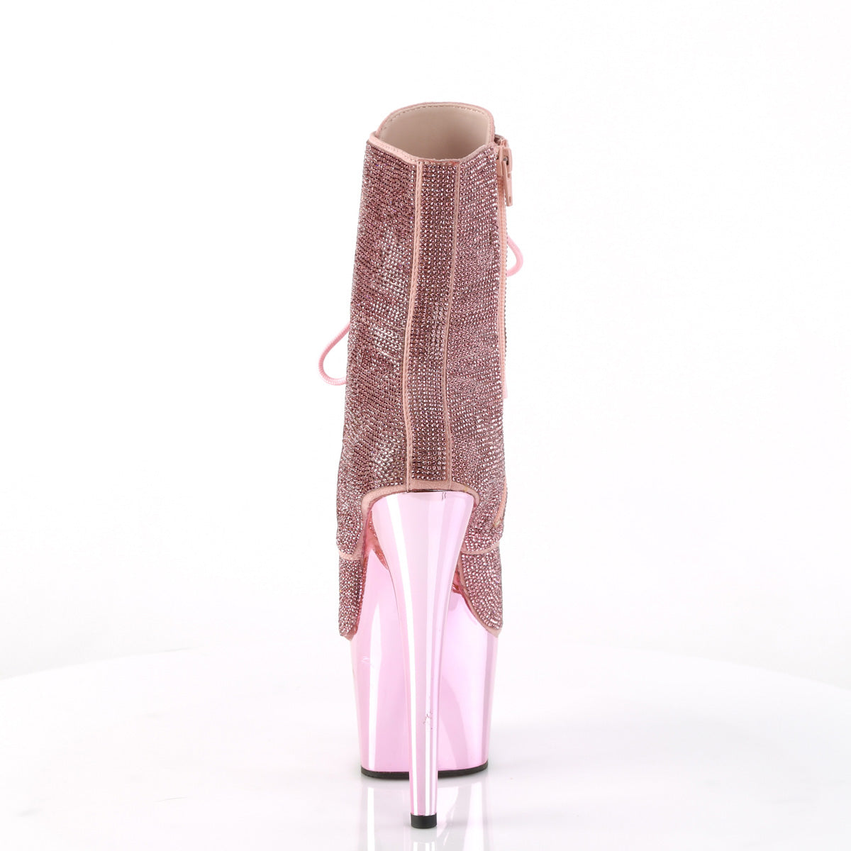 Pleaser Ankle Boots ADORE-1020CHRS B. Pink RS/B. Pink Chrome