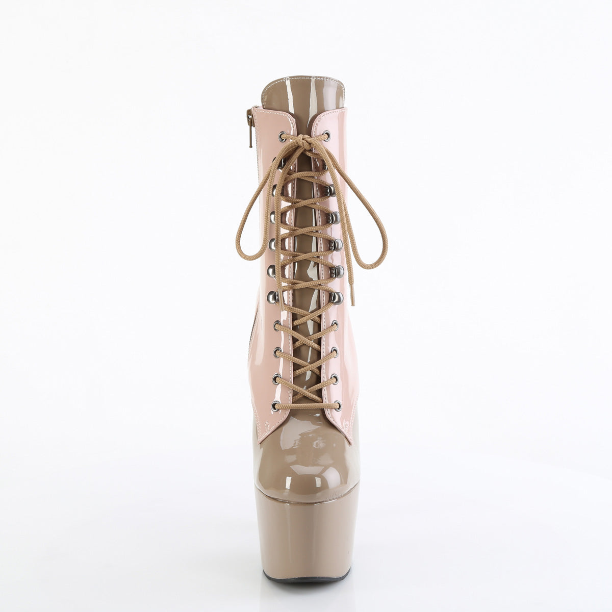 Pleaser Women's Platform Shoes ADORE-1020DC Dusty Pink-Sand Pat/M