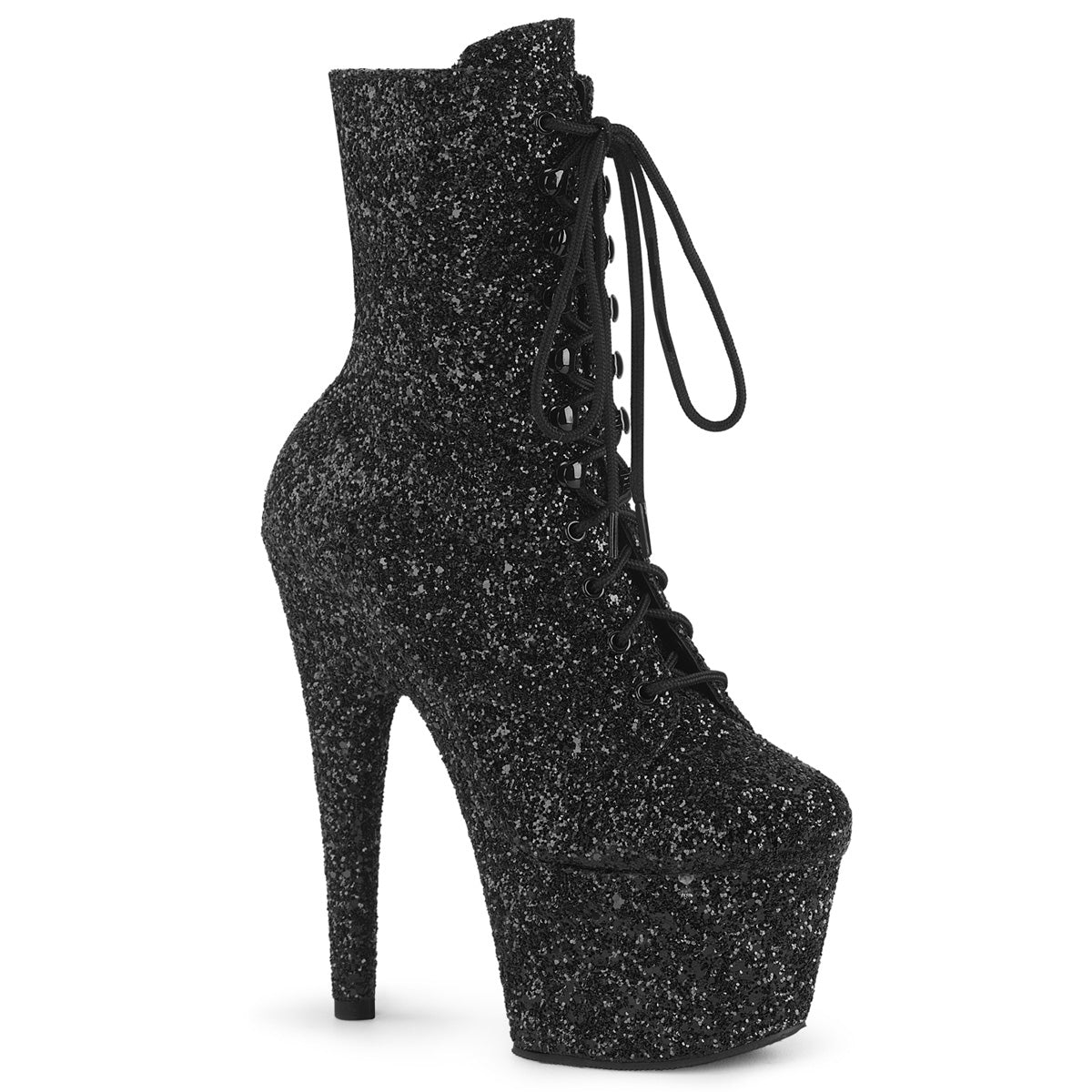 Pleaser Ankle Boots ADORE-1020GWR Blk Glitter/Blk Glitter