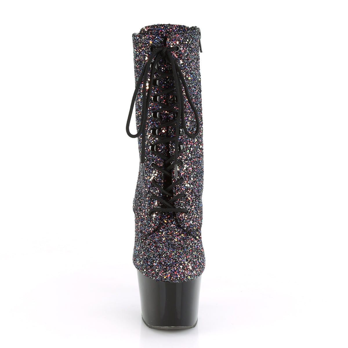 Pleaser Bottines pour femmes ADORE-1020LG Purple Multi Glitter / Blk