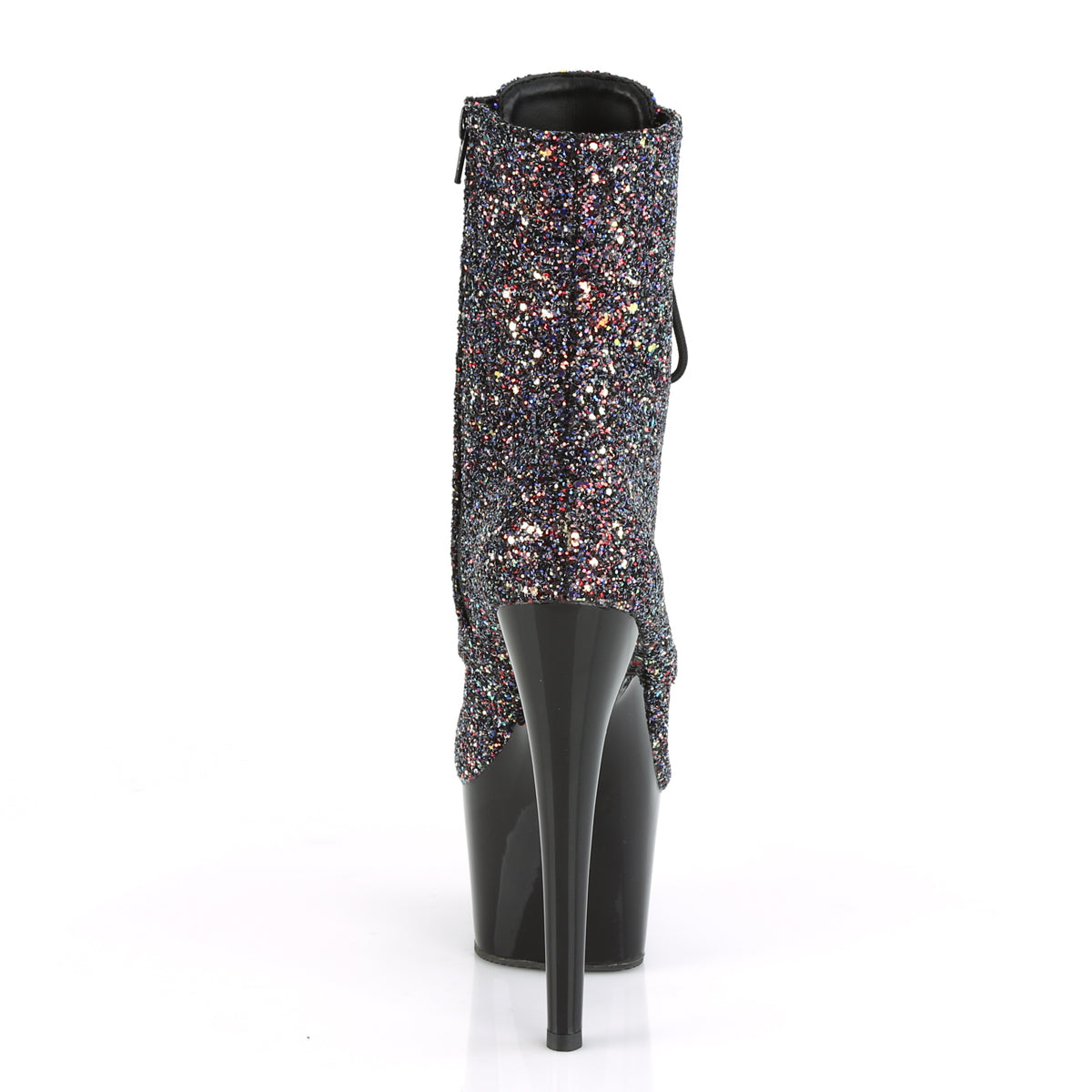 Pleaser Bottines pour femmes ADORE-1020LG Purple Multi Glitter / Blk
