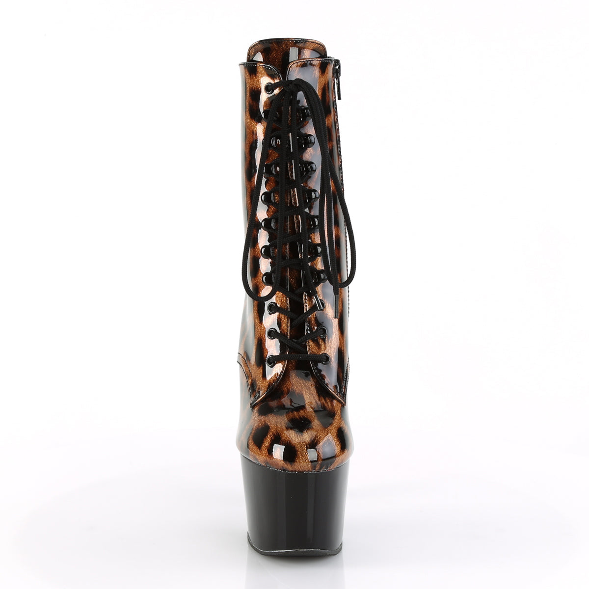Pleaser Bottines pour femmes ADORE-1020LP brown-blk léopard pat / blk