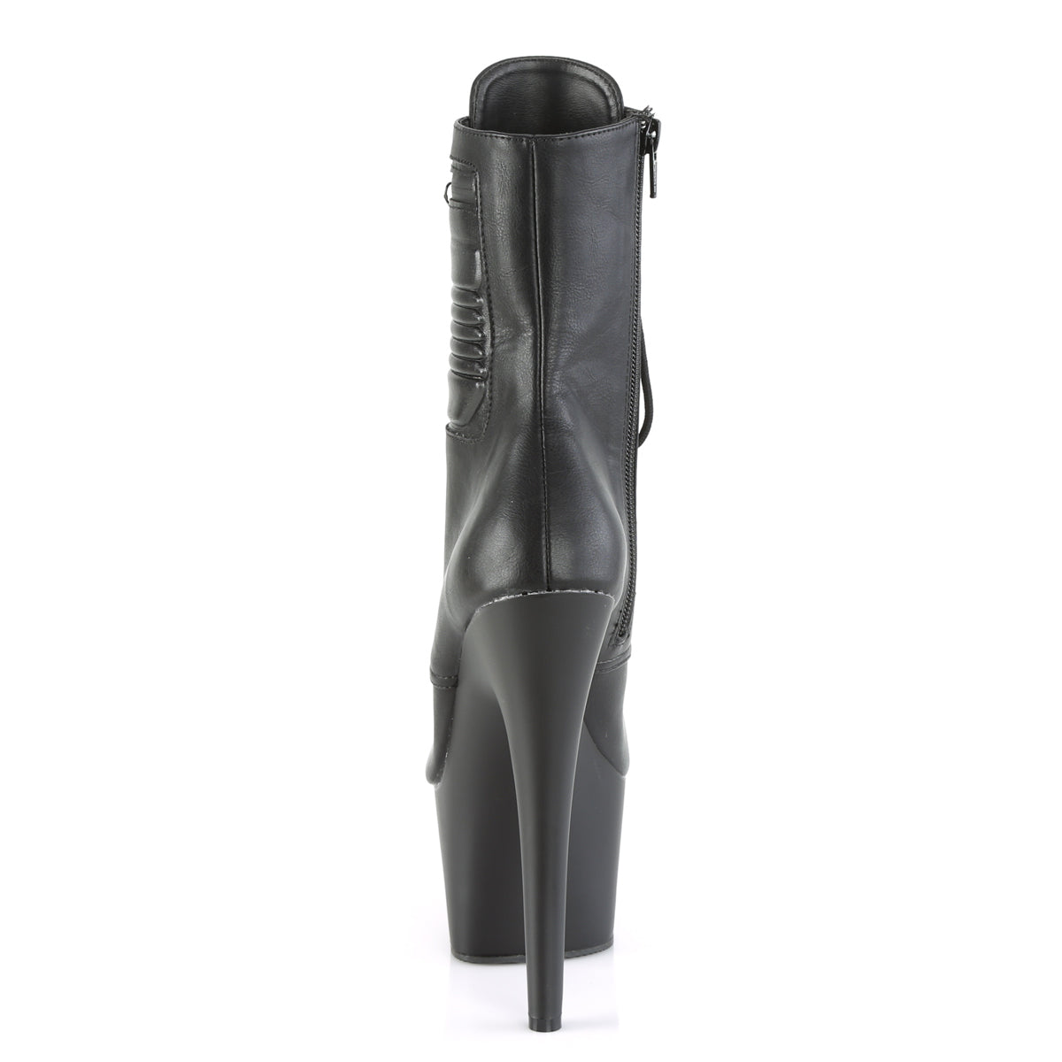 Pleaser Bottines pour femmes ADORE-1020PK BLK FAUX CUIR / BLK MATTE