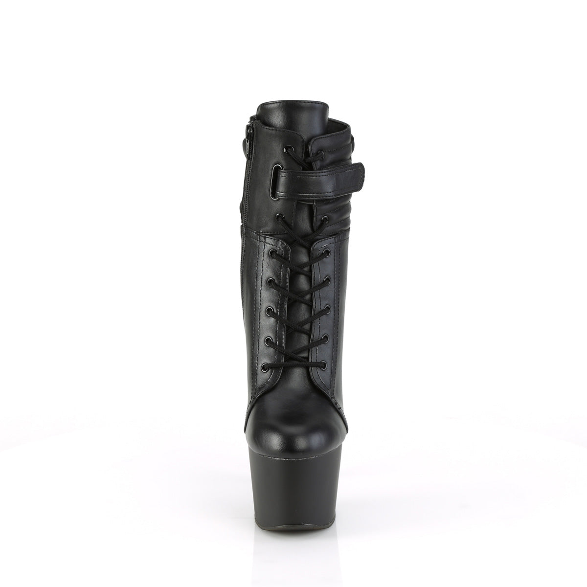 Pleaser Ankle Boots ADORE-1020POUCH Blk Faux Leather/Blk Matte