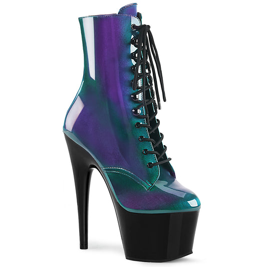 Pleaser Bottines pour femmes ADORE-1020shg violet-vert / blk
