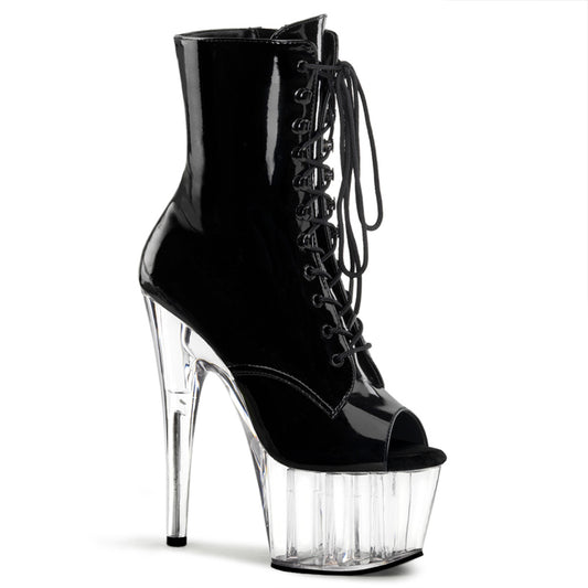 Pleaser Bottines pour femmes ADORE-1021 BLK PAT / CLR
