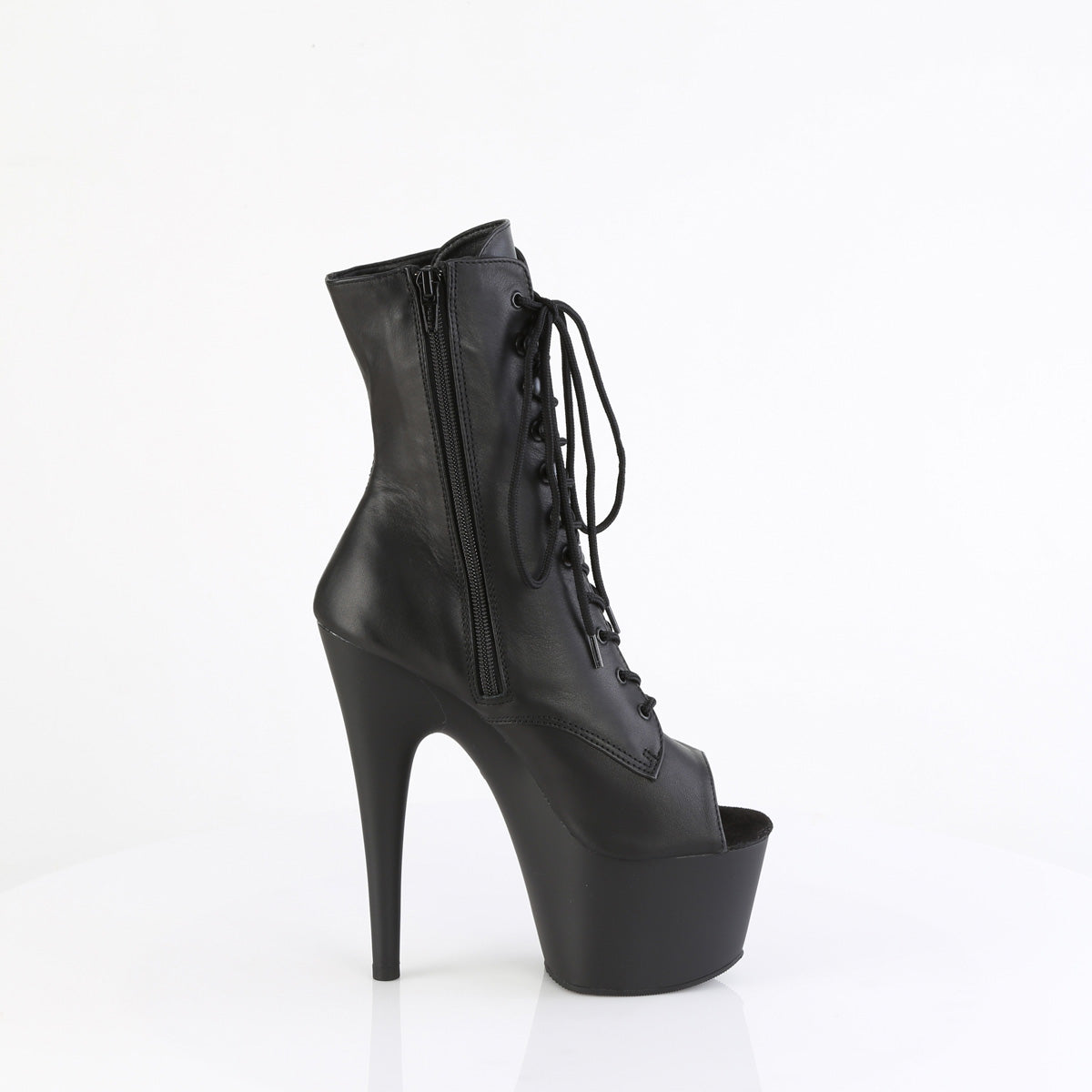 Pleaser ADORE-1021 Blk Leather / Blk Matte