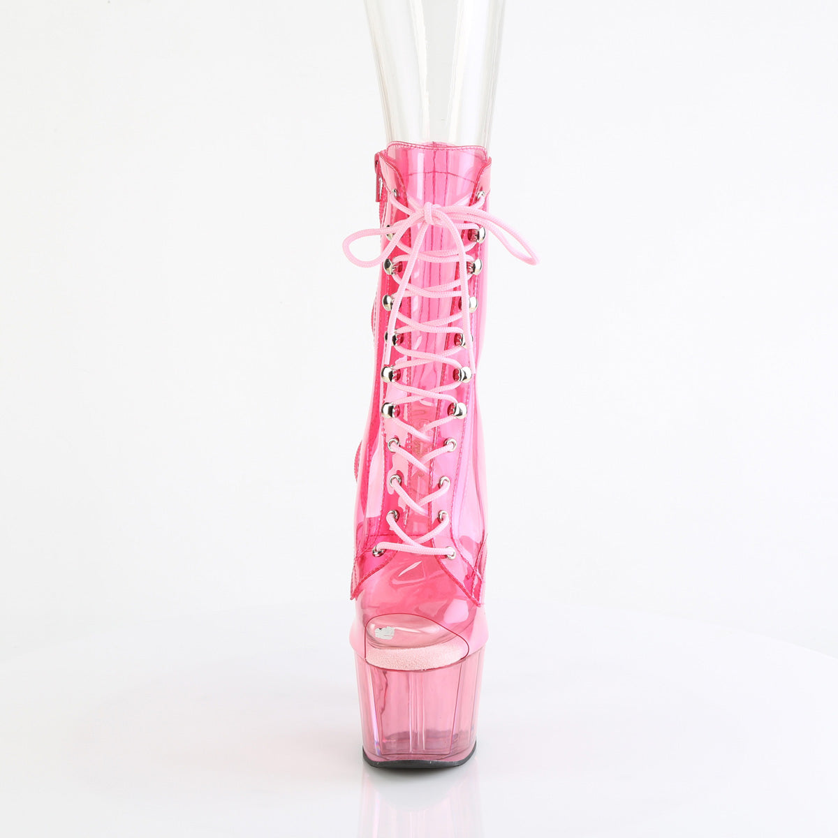 Pleaser ADORE-1021C-T B. PVC translucide rose / b.g. Rose teinté