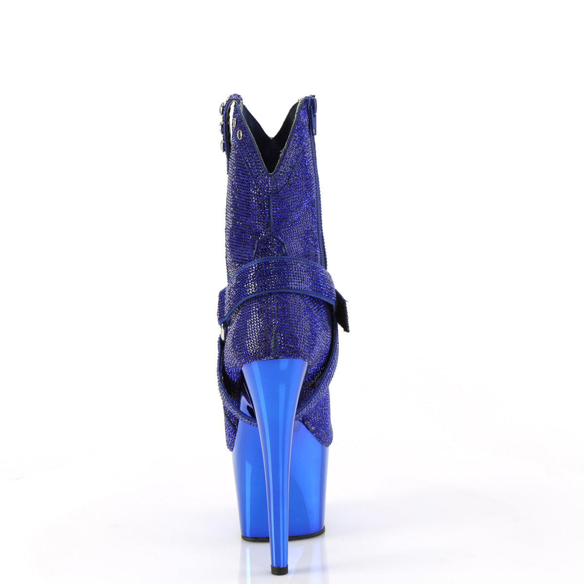 Pleaser Ankle Boots ADORE-1029CHRS Royal Blue RS/Royal Blue Chrome