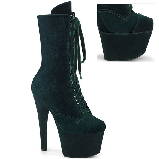 Pleaser  Bottines ADORE-1045vel velours vert émeraude / velours vert émeraude