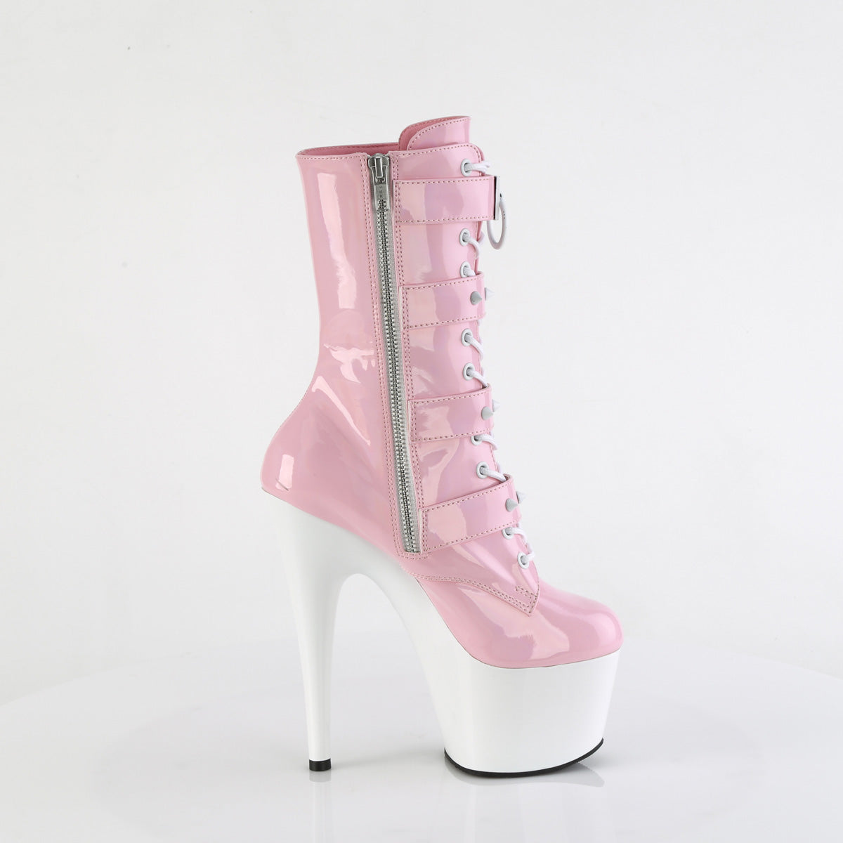 Pleaser ADORE-1046TT B. Holo rose / wht