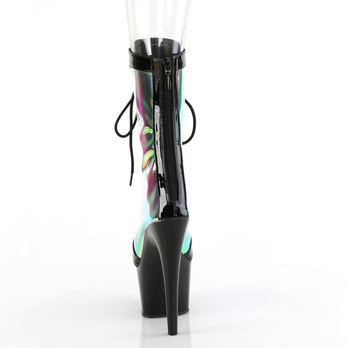 Pleaser ADORE-1047 Blk Pat-Holo/Blk