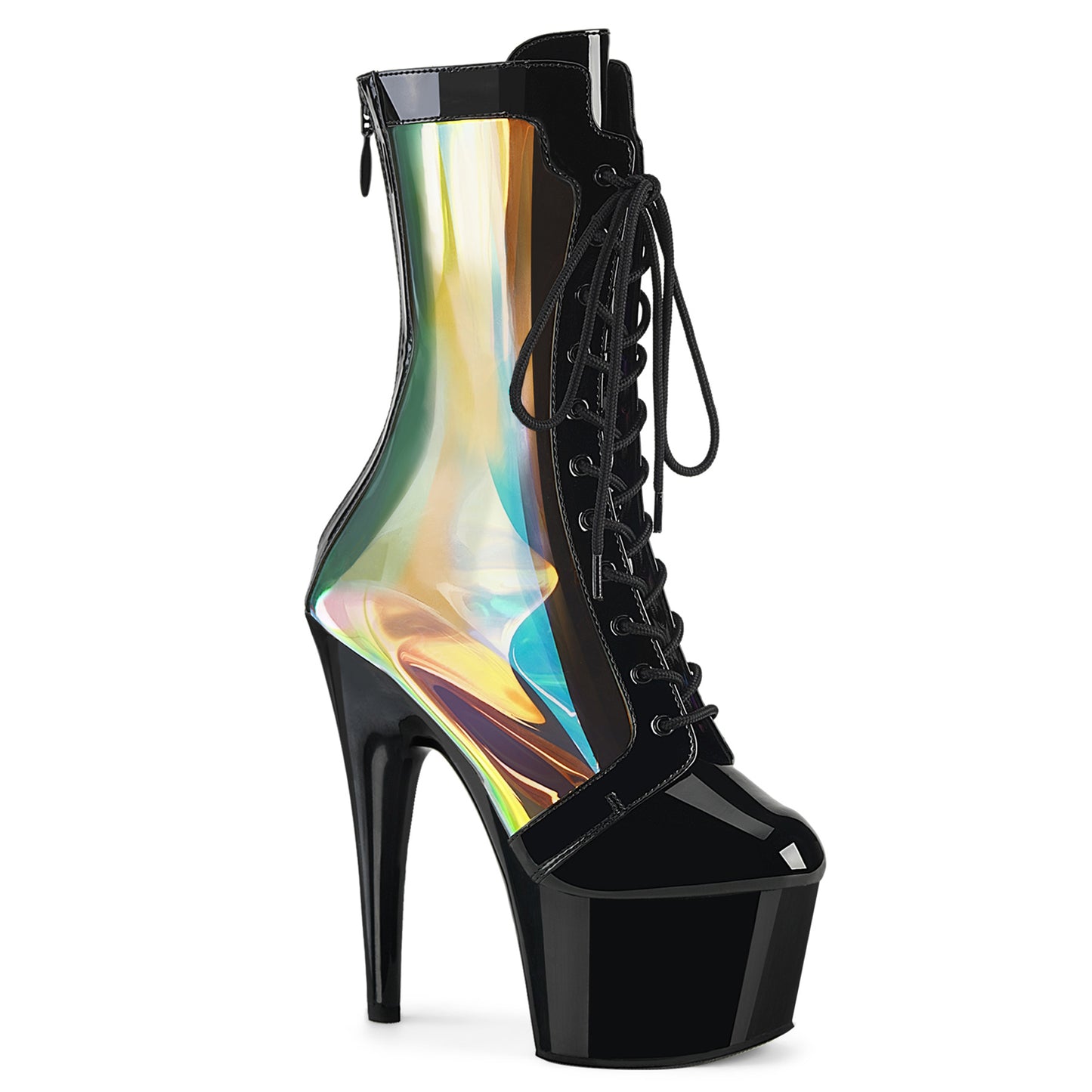 Pleaser ADORE-1047 Blk Pat-Holo/Blk