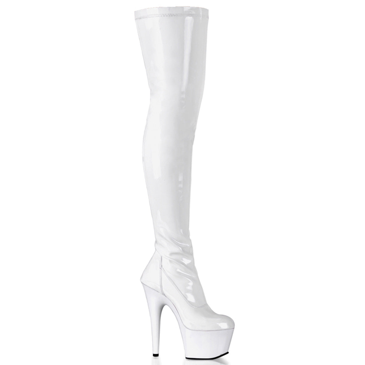 Pleaser Bottes pour femmes ADORE-3000 wht str pat / wt