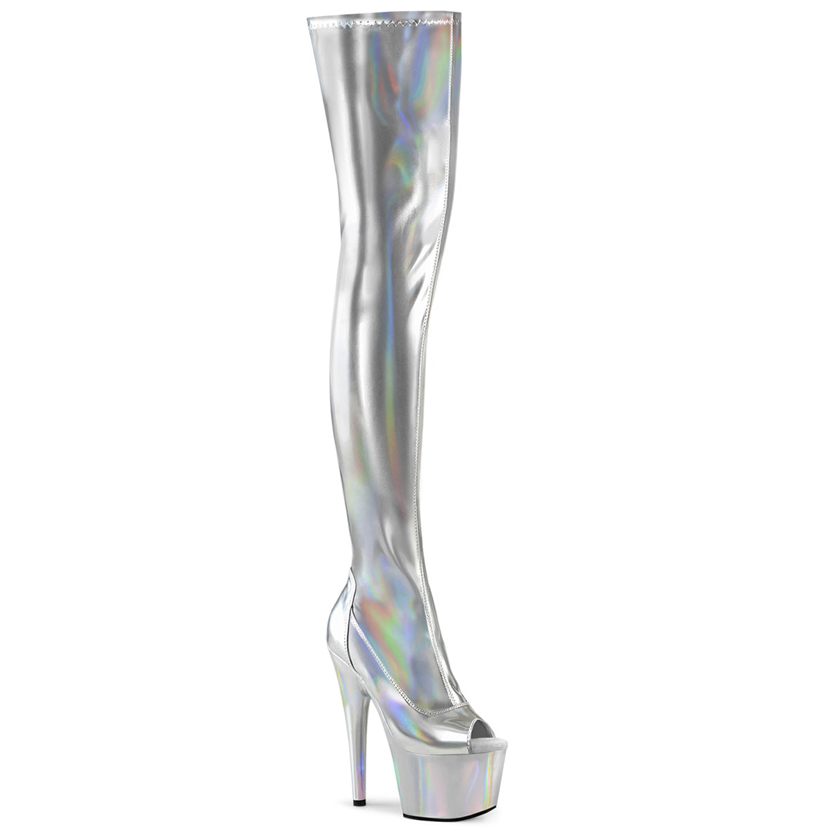 Pleaser ADORE-3011HWR Slv Str. Holo/Slv Holo