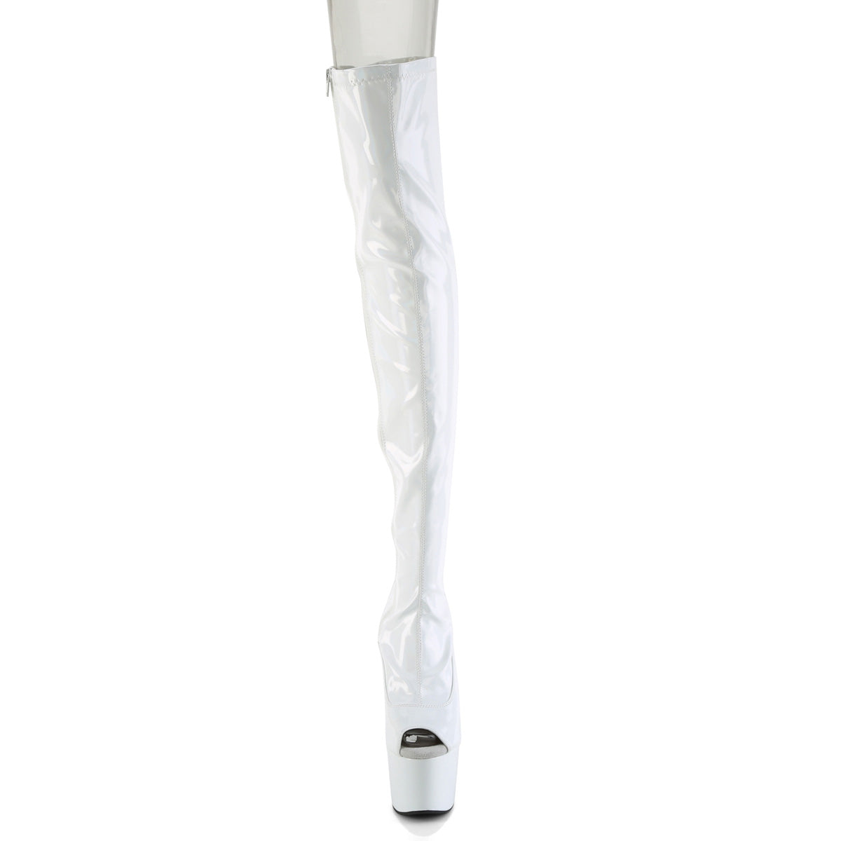 Pleaser ADORE-3011hwr wht str. Holo / wht holo