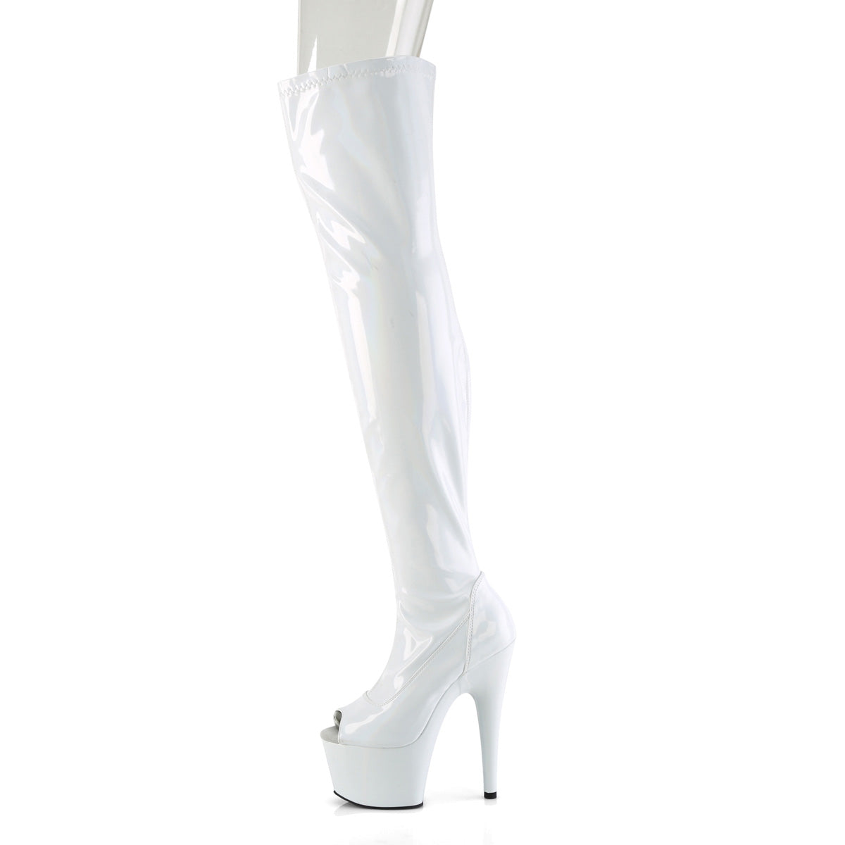 Pleaser ADORE-3011hwr wht str. Holo / wht holo