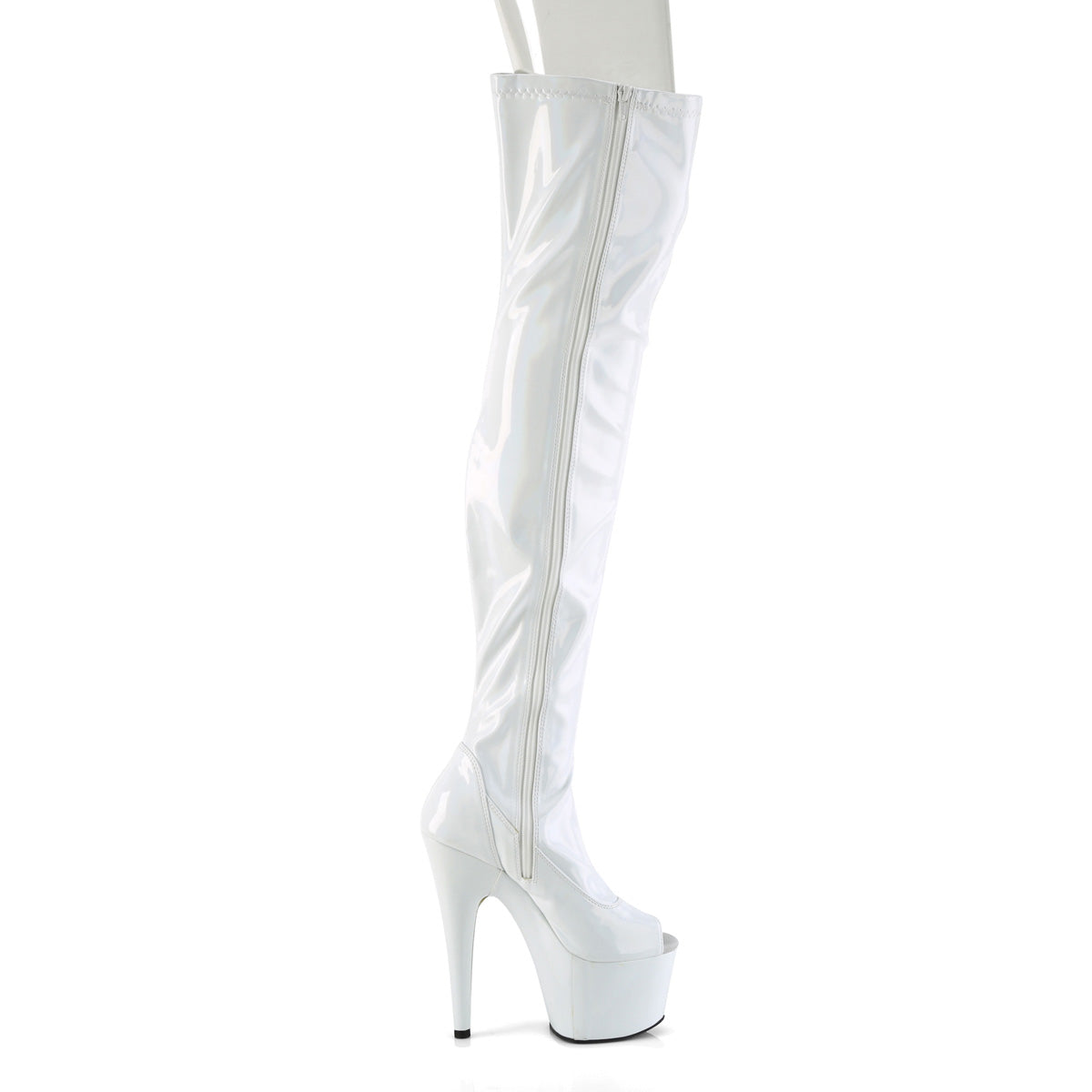 Pleaser ADORE-3011hwr wht str. Holo / wht holo