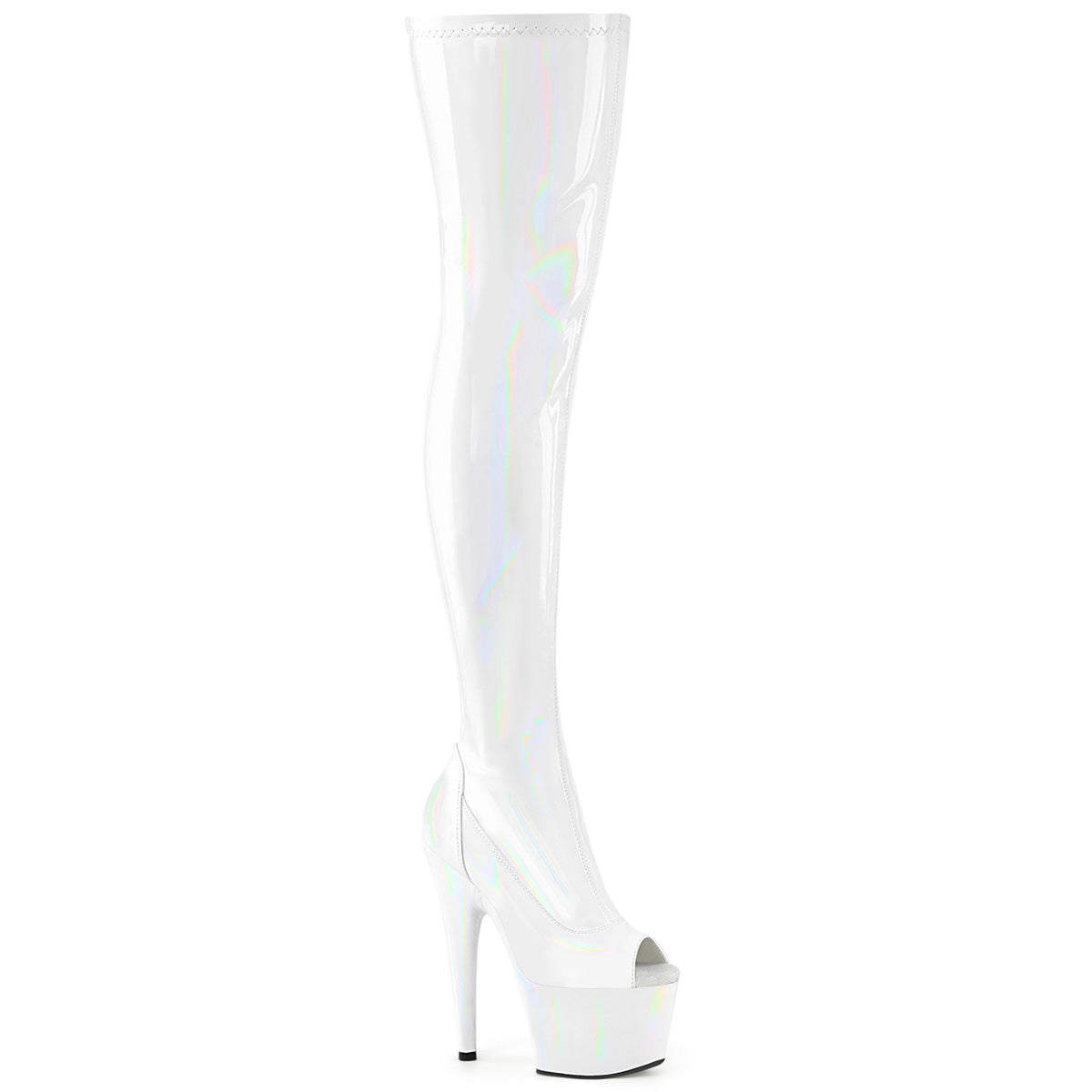 Pleaser ADORE-3011hwr wht str. Holo / wht holo