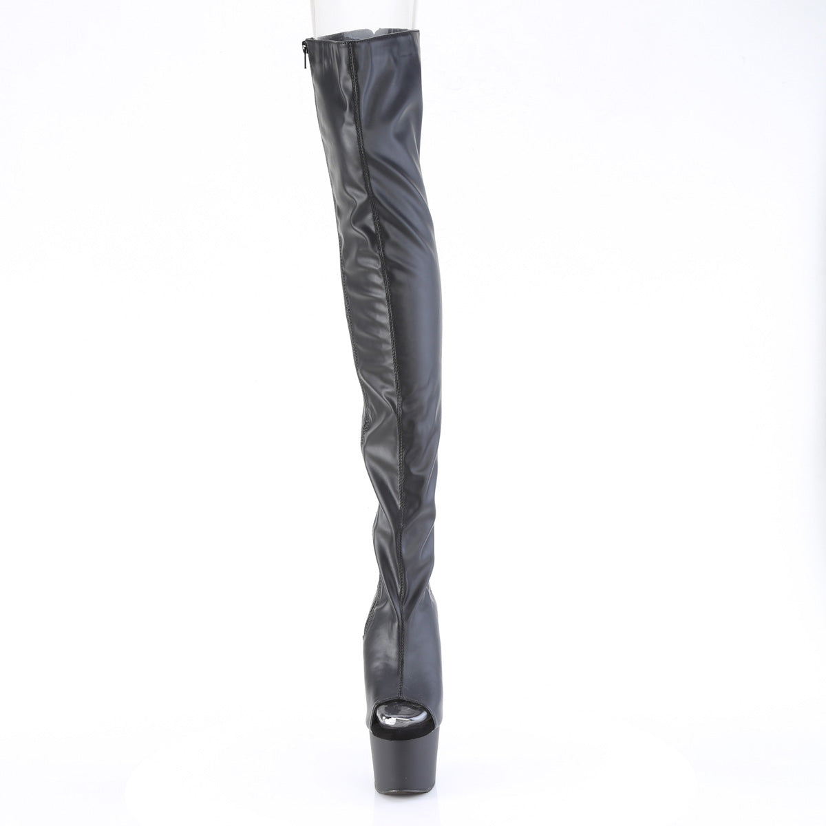 Pleaser ADORE-3017 Blk Str. faux cuir