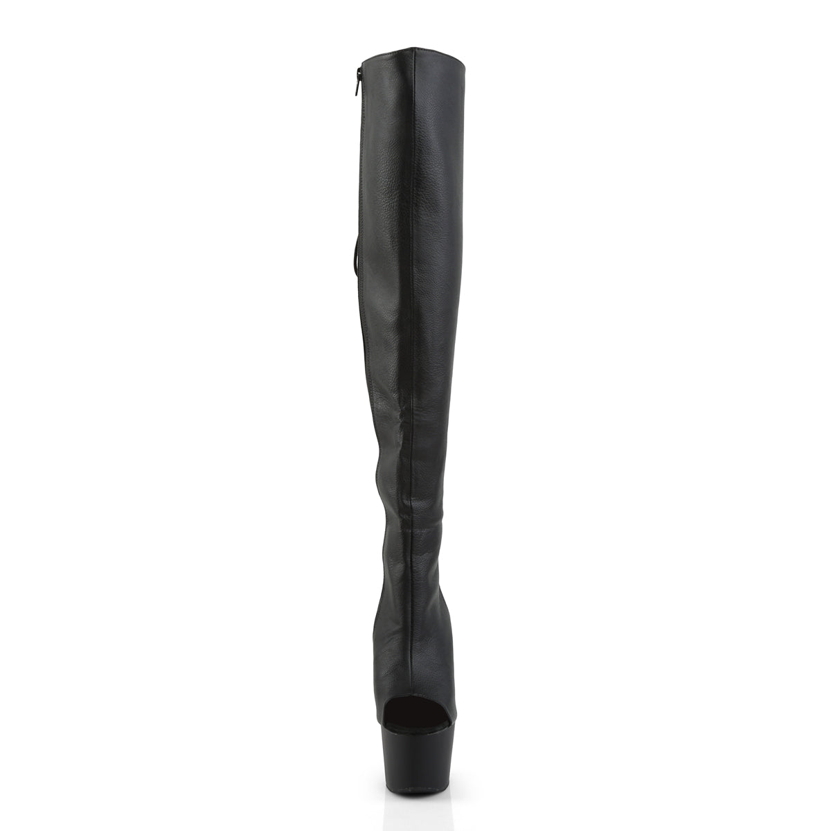 Pleaser Bottes pour femmes ADORE-3019 Blk Faux Cuir / Blk Matte