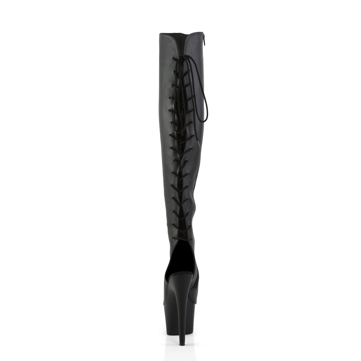 Pleaser Bottes pour femmes ADORE-3019 Blk Faux Cuir / Blk Matte