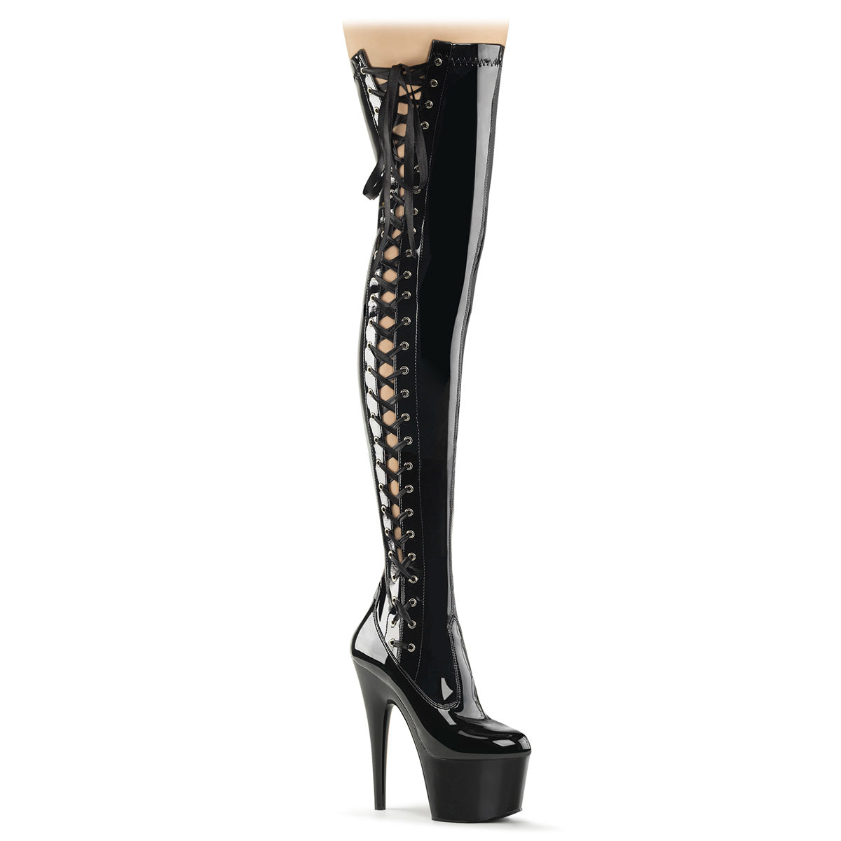 Pleaser Bottes pour femmes ADORE-3050 blk str pat / blk
