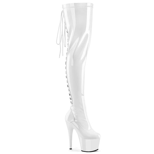 Pleaser   ADORE-3063 wht str pat / wht