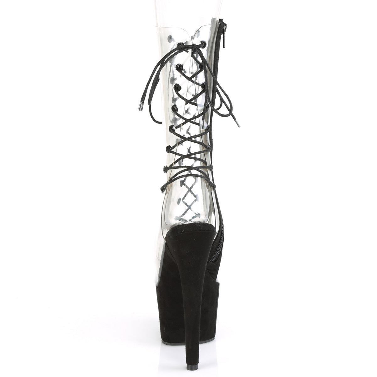 Pleaser Bottines pour femmes ADORE-700-60FS CLR / BLK FAUX SUDE