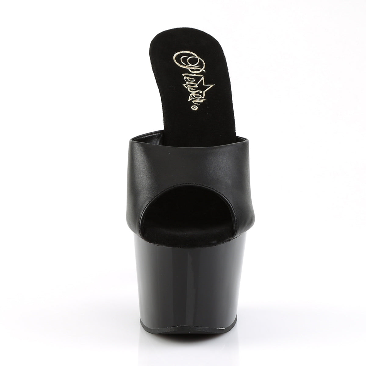 Pleaser Sandales pour femmes ADORE-701 BLK CUIR / BLK