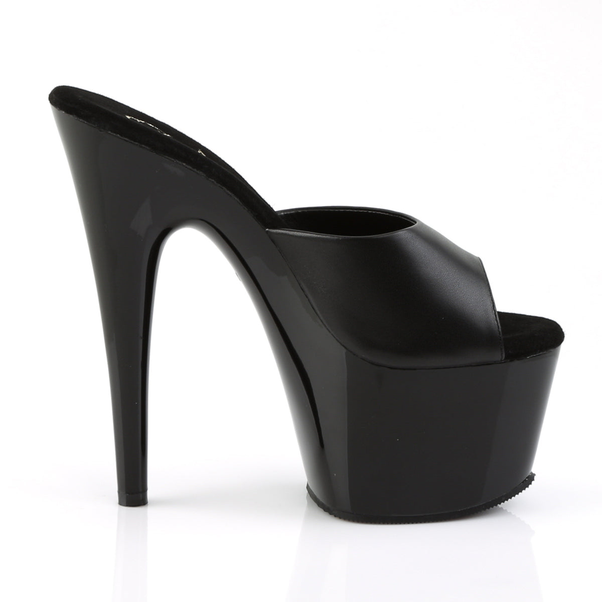 Pleaser Sandales pour femmes ADORE-701 BLK CUIR / BLK