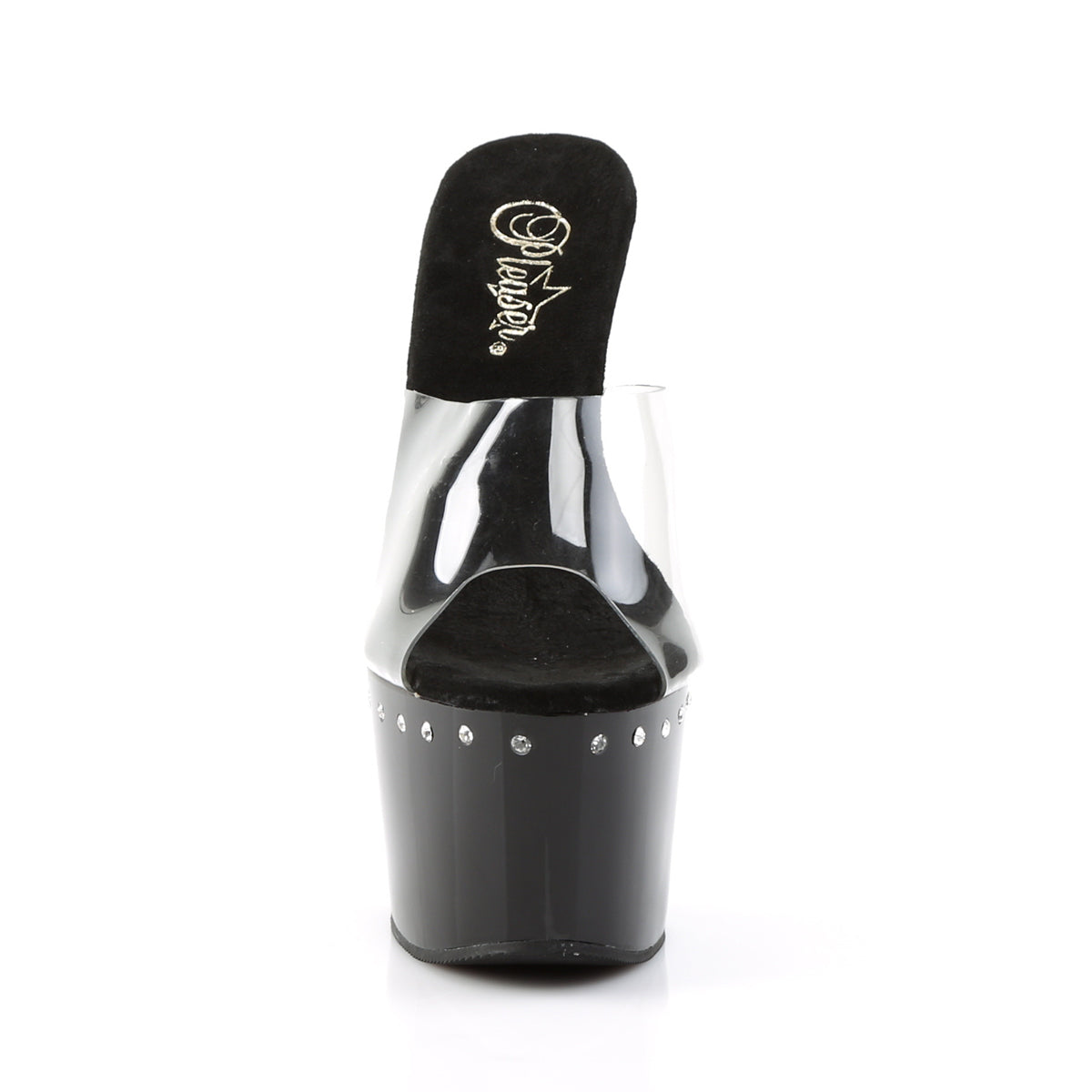 Pleaser Sandales pour femmes ADORE-701Ls CLR / BLK