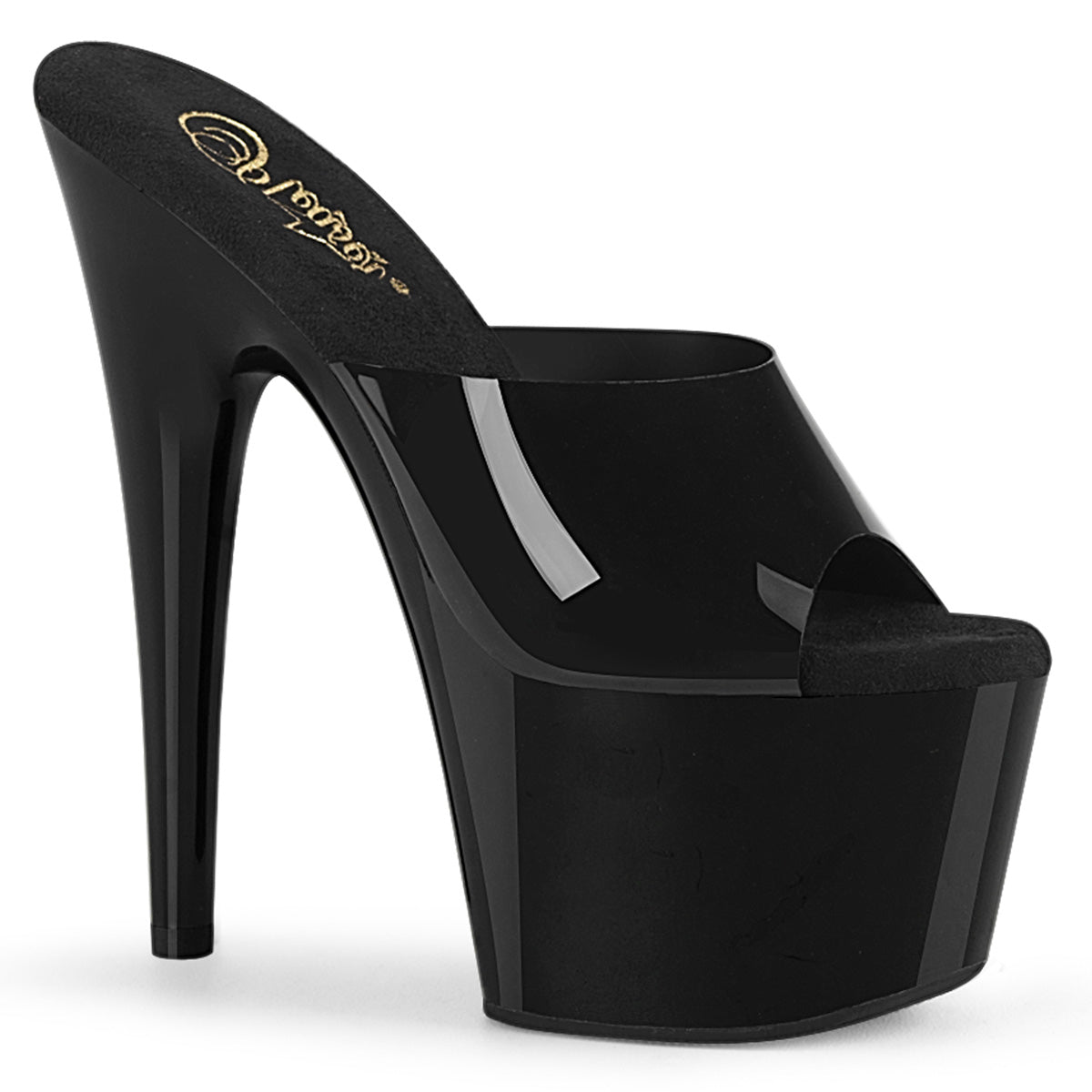 Pleaser Sandales pour femmes ADORE-701n blk (gelée) TPU / BLK