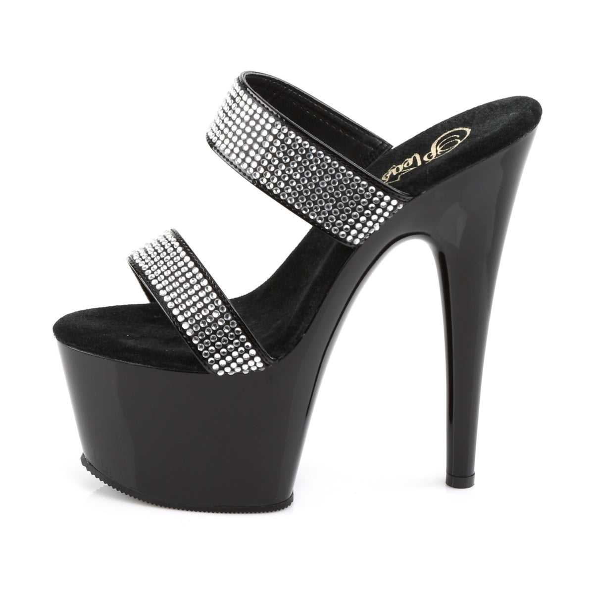 Pleaser Sandales pour femmes ADORE-702-2 blk / blk