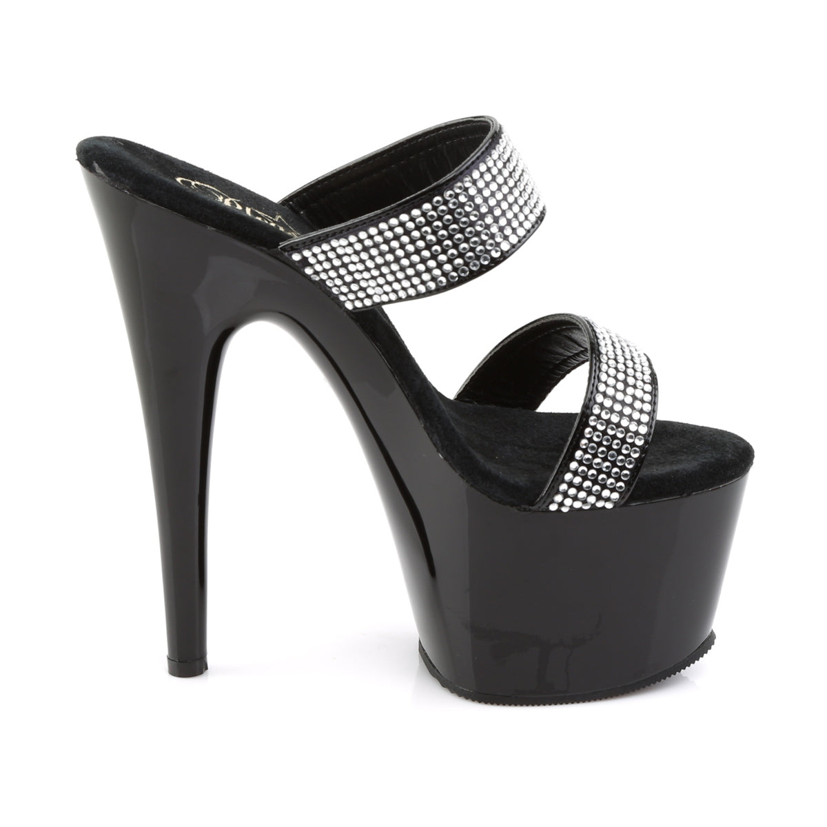 Pleaser Sandales pour femmes ADORE-702-2 blk / blk