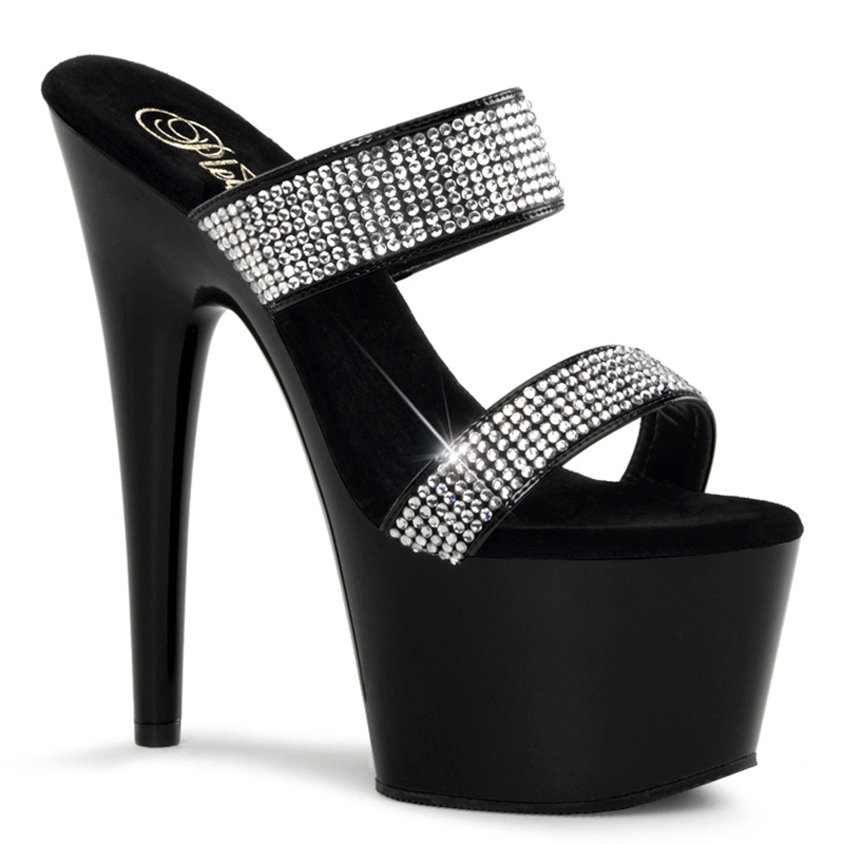 Pleaser Sandales pour femmes ADORE-702-2 blk / blk