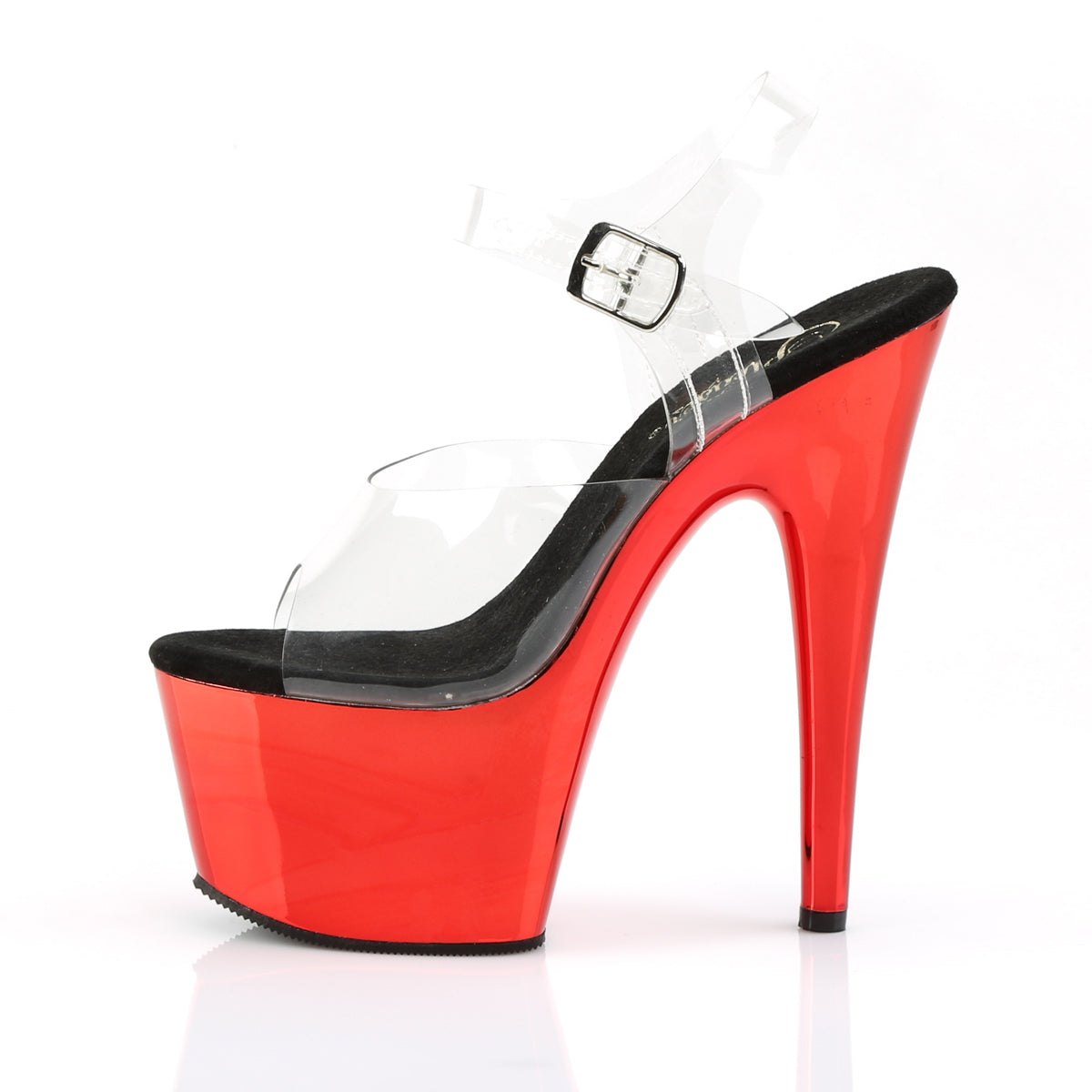 Pleaser Sandales pour femmes ADORE-708 CLR / Chrome rouge