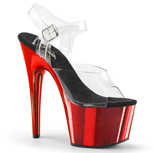 Pleaser Sandales pour femmes ADORE-708 CLR / Chrome rouge