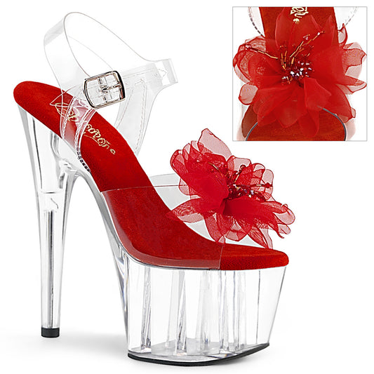Pleaser Sandales pour femmes ADORE-708bfl CLR-ROUGE / CLR