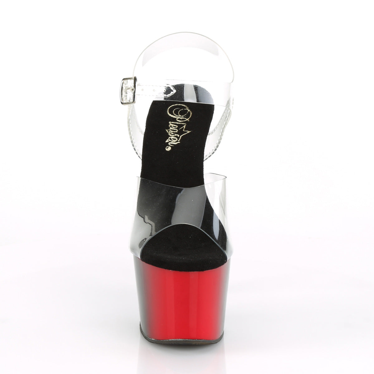 Pleaser Sandales pour femmes ADORE-708br CLR / RED-BLK